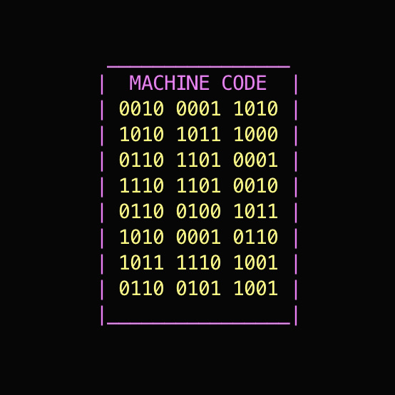 Ejemplo archivo código máquina